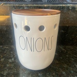 Rae Dunn onions cellar